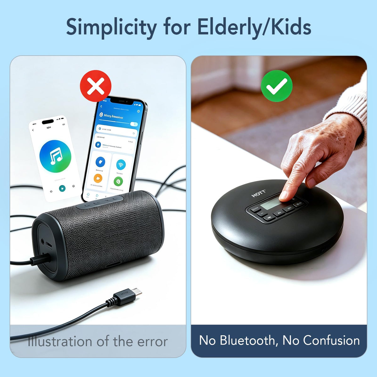Portable CD Player with Anti-Skip Protection R126192