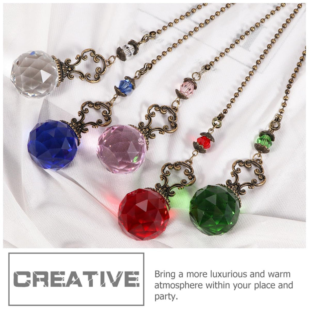 2pcs Crystal Ball Pull Chain Light Accessory I981291