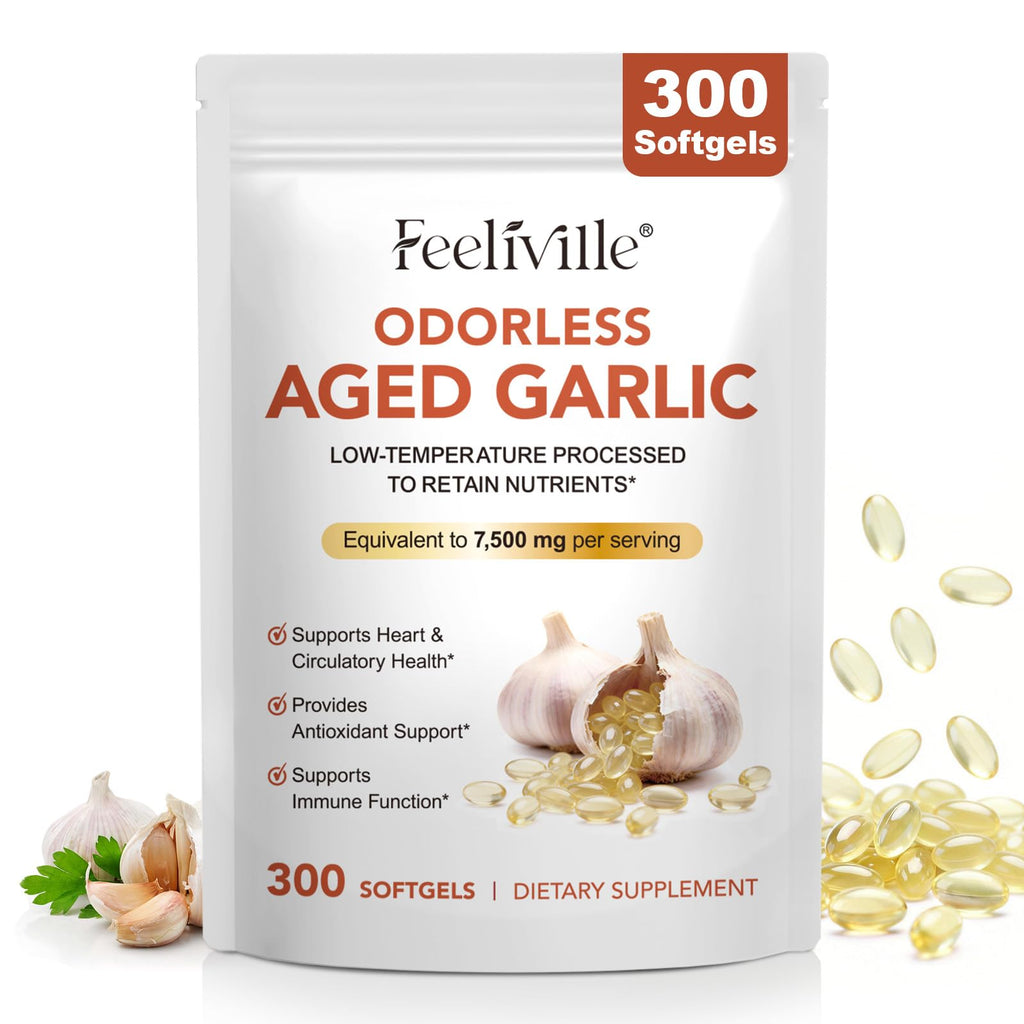 7500mg Odorless Garlic Capsules 300 Softgels P24646