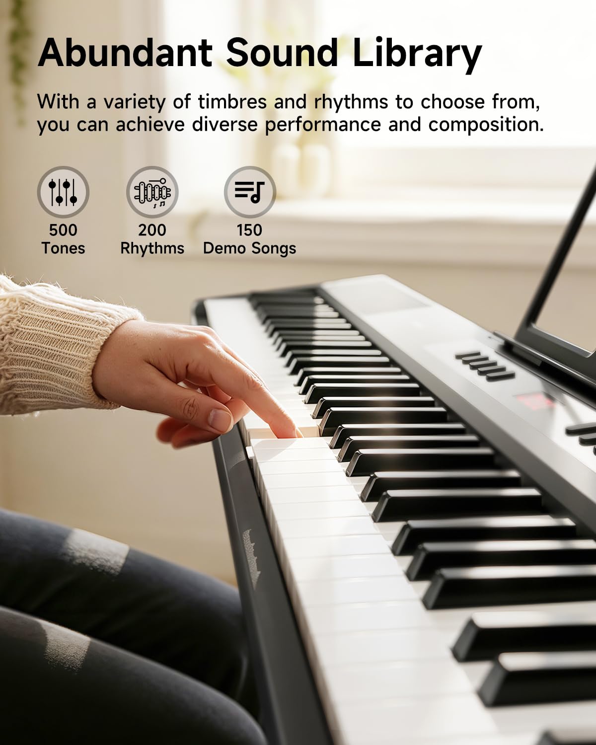 88 Key Semi-Weighted Digital Piano with Carry Bag L2535
