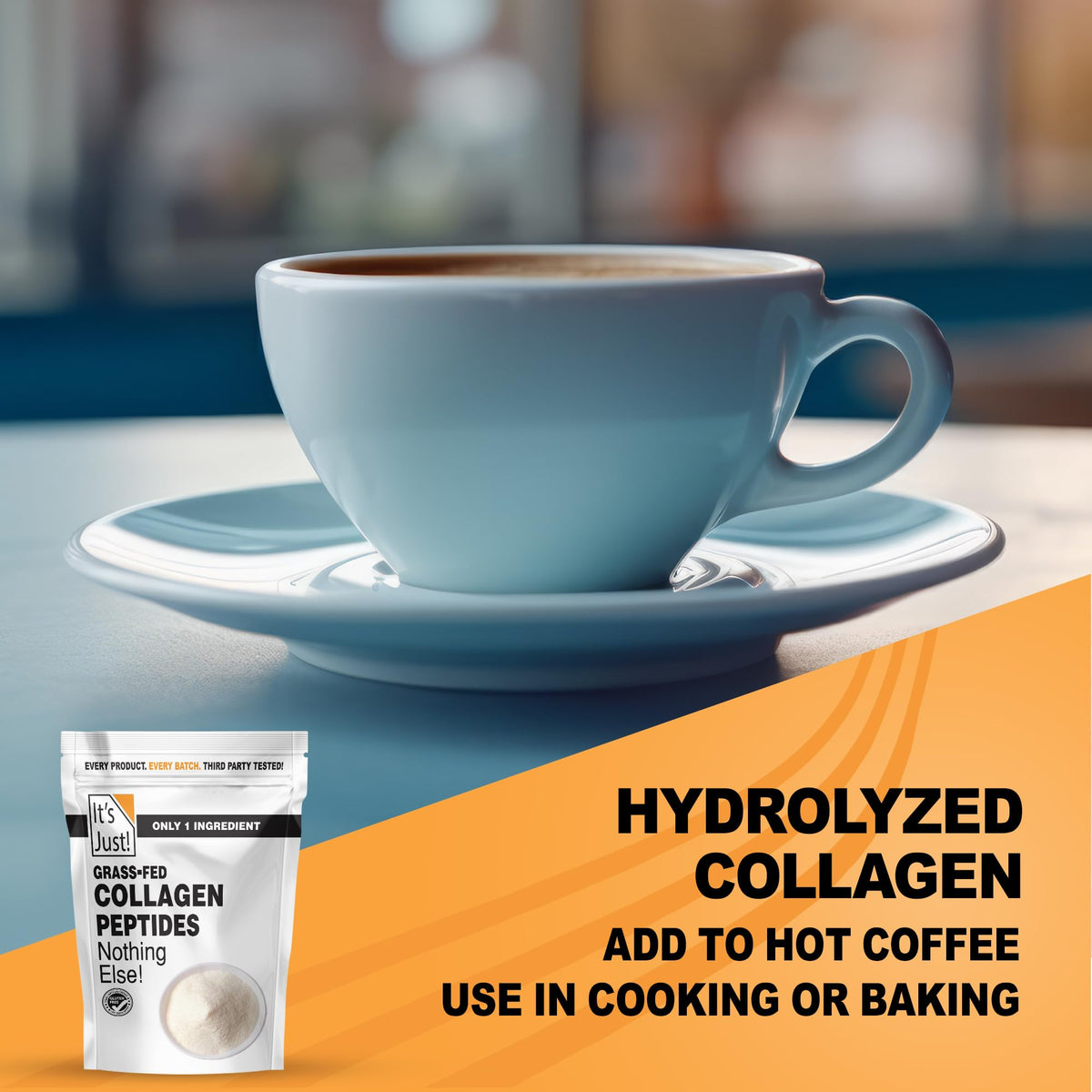 Collagen Peptide Grass-Fed Protein Powder Unflavored 20oz H917365