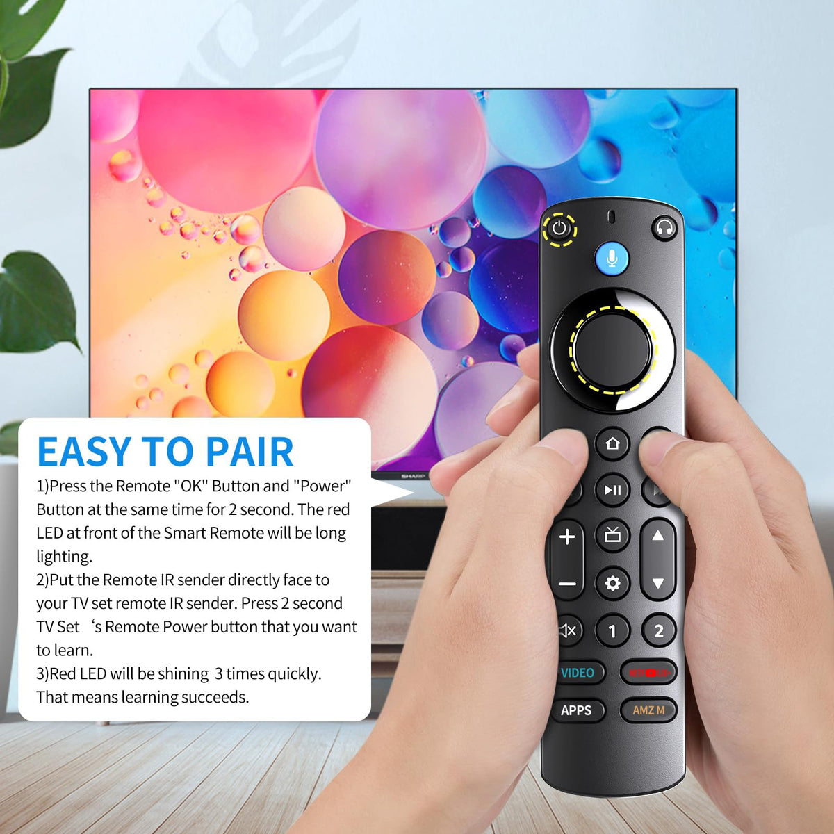 Voice Remote Pro with Remote Finder and Headphone Function O133