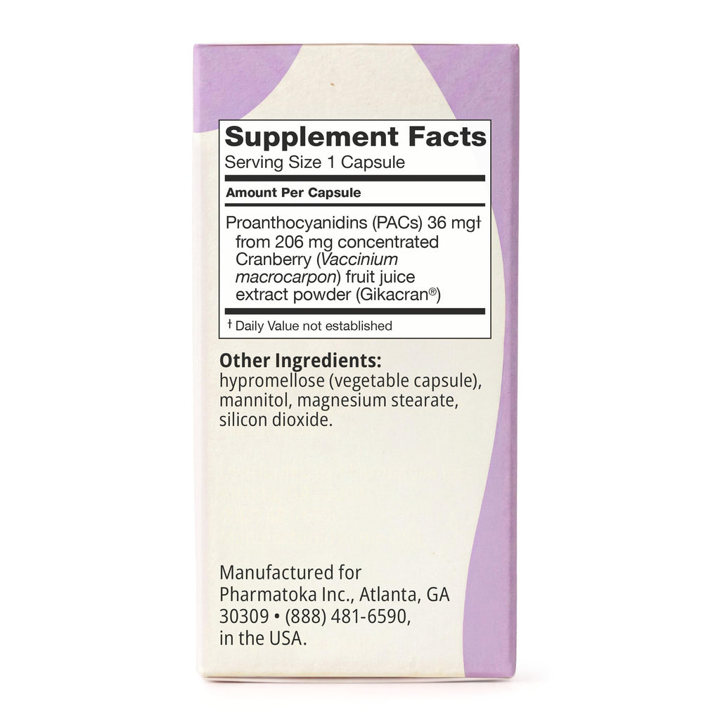 36mg Soluble Bioactive PACs Cranberry Extract 30ct D7496