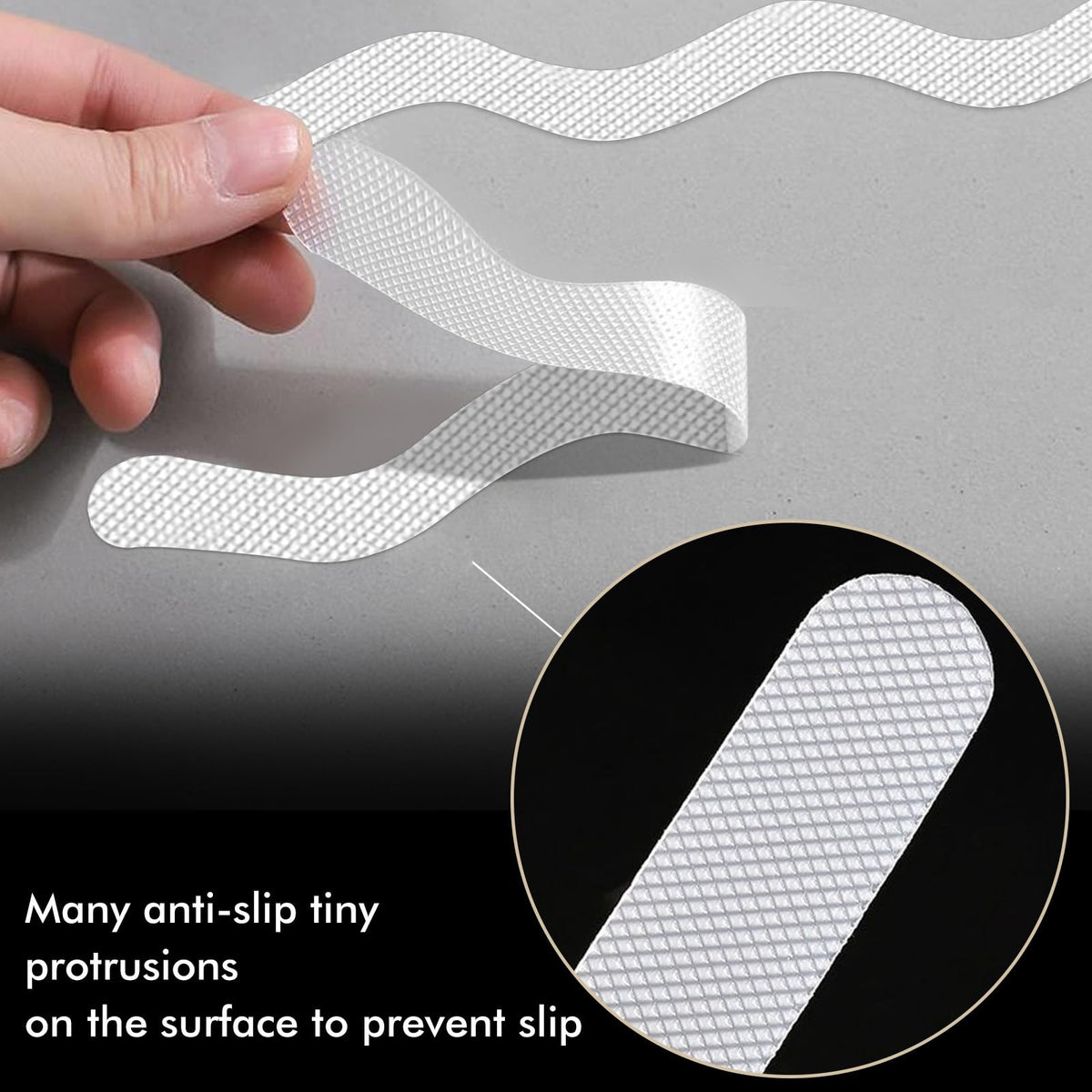 24 PCS Anti Slip Shower Stickers with Scraper T857026