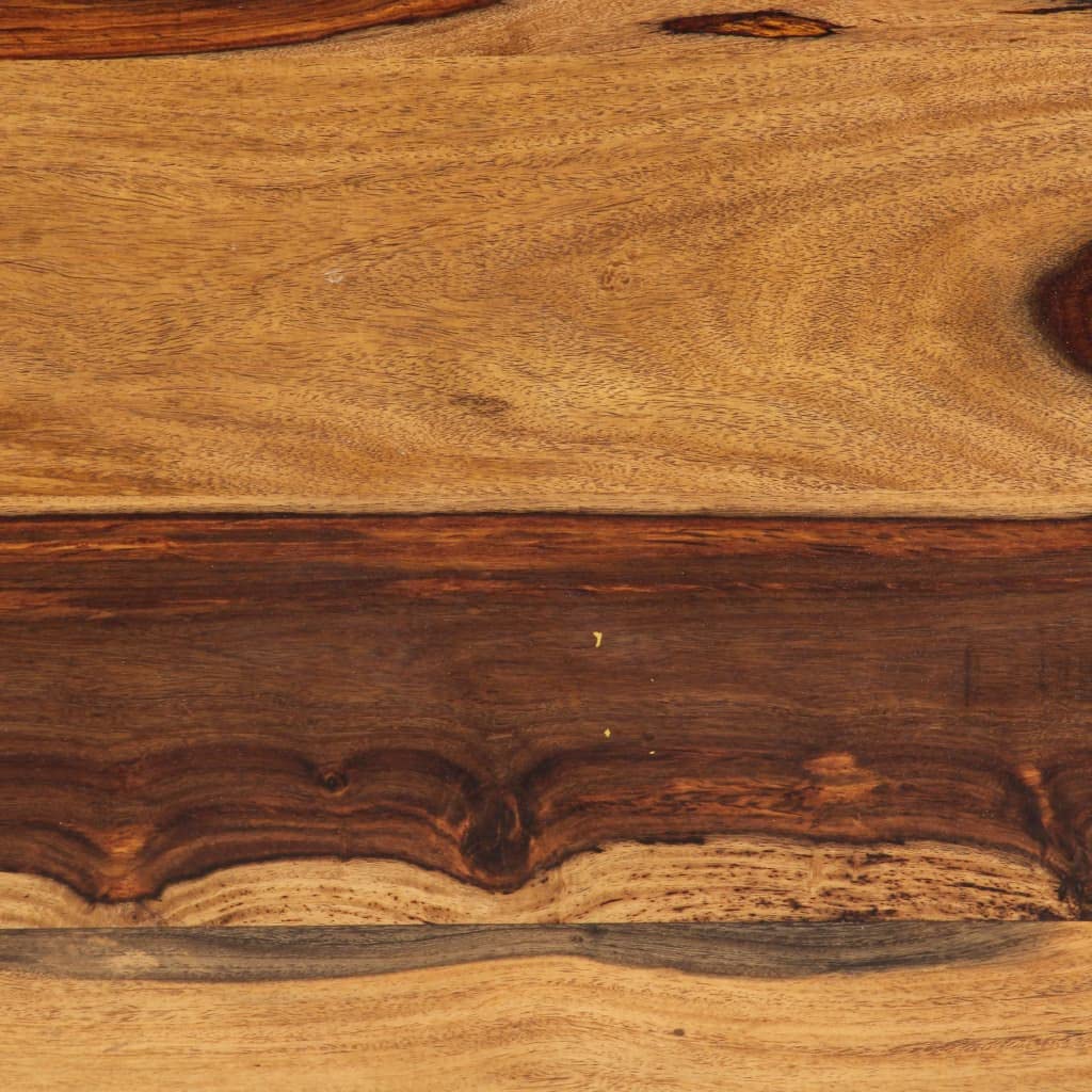 Brown Solid Sheesham Wood Coffee Table with Steel Legs G757731