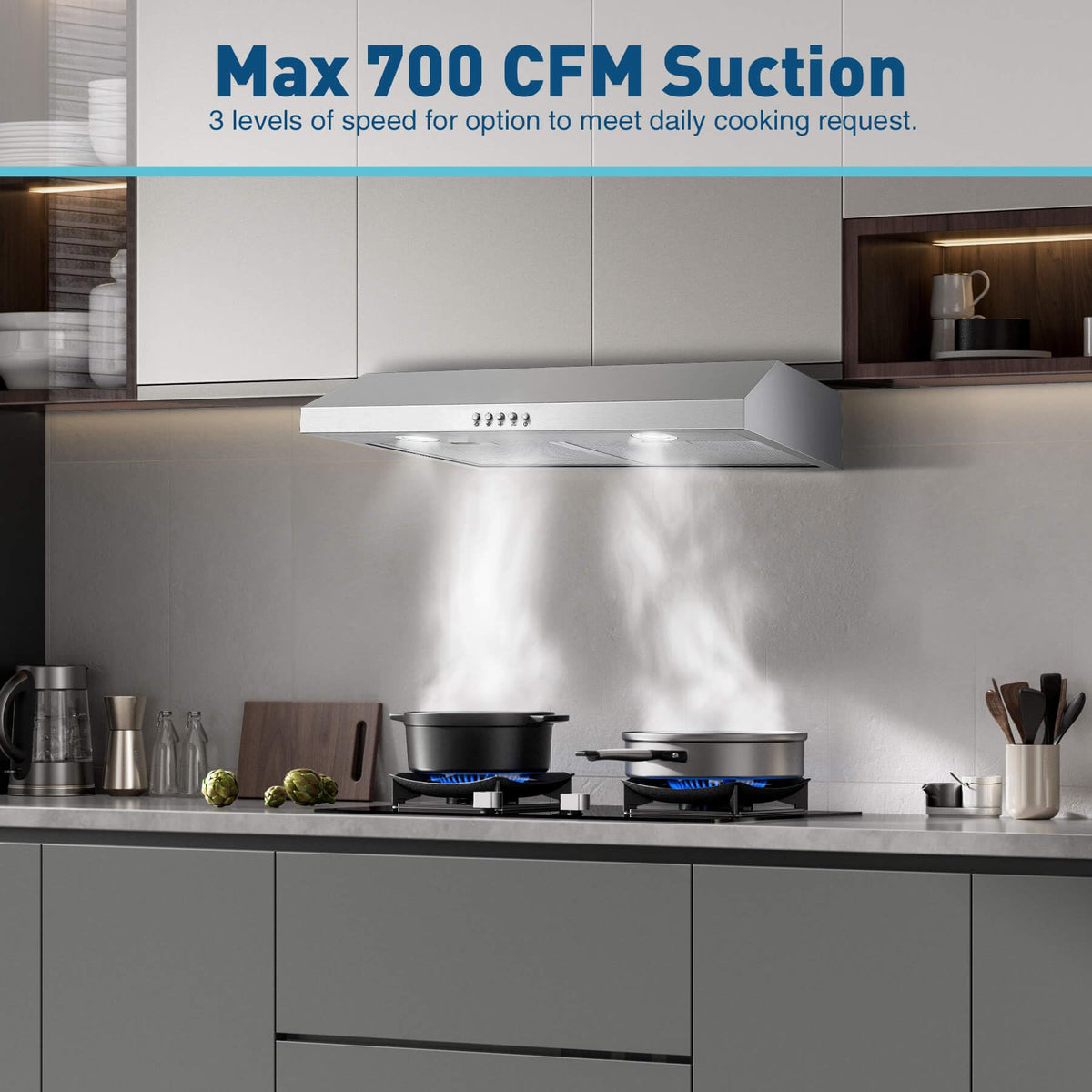 30 inch Stainless Steel Under Cabinet Range Hood G7781