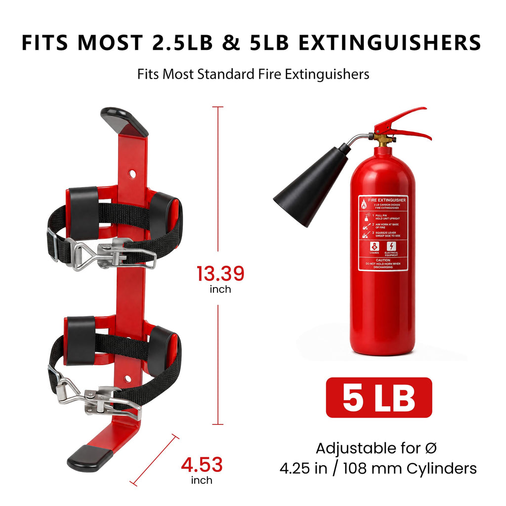Fire Extinguisher Mount Bracket for 2.5&5lb G841500