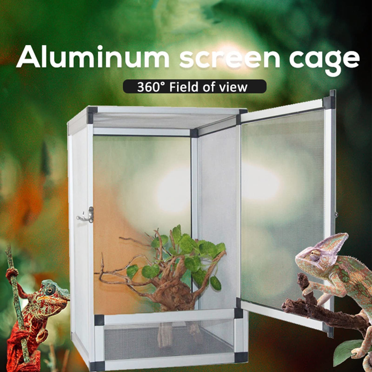 20X20X30cm Aluminum Mesh Reptile Cage Y97040
