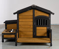 Large Wooden 2-Tier Rabbit Cage with Waterproof Roof K621