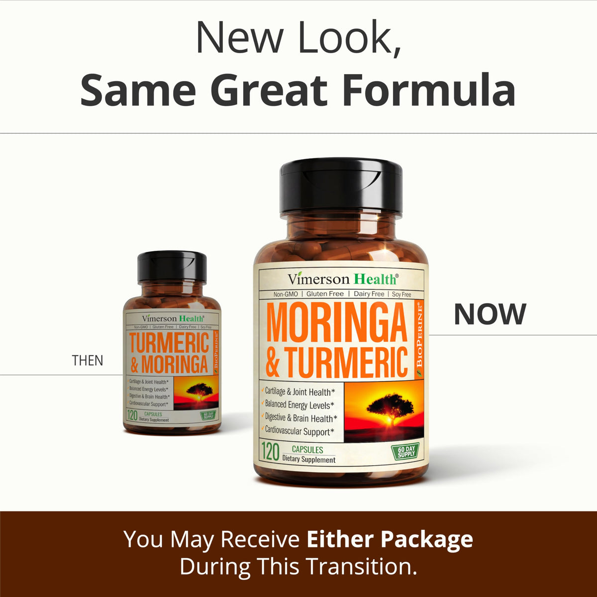 Moringa Capsules 4:1 Extract with Turmeric 120 Capsules O81441