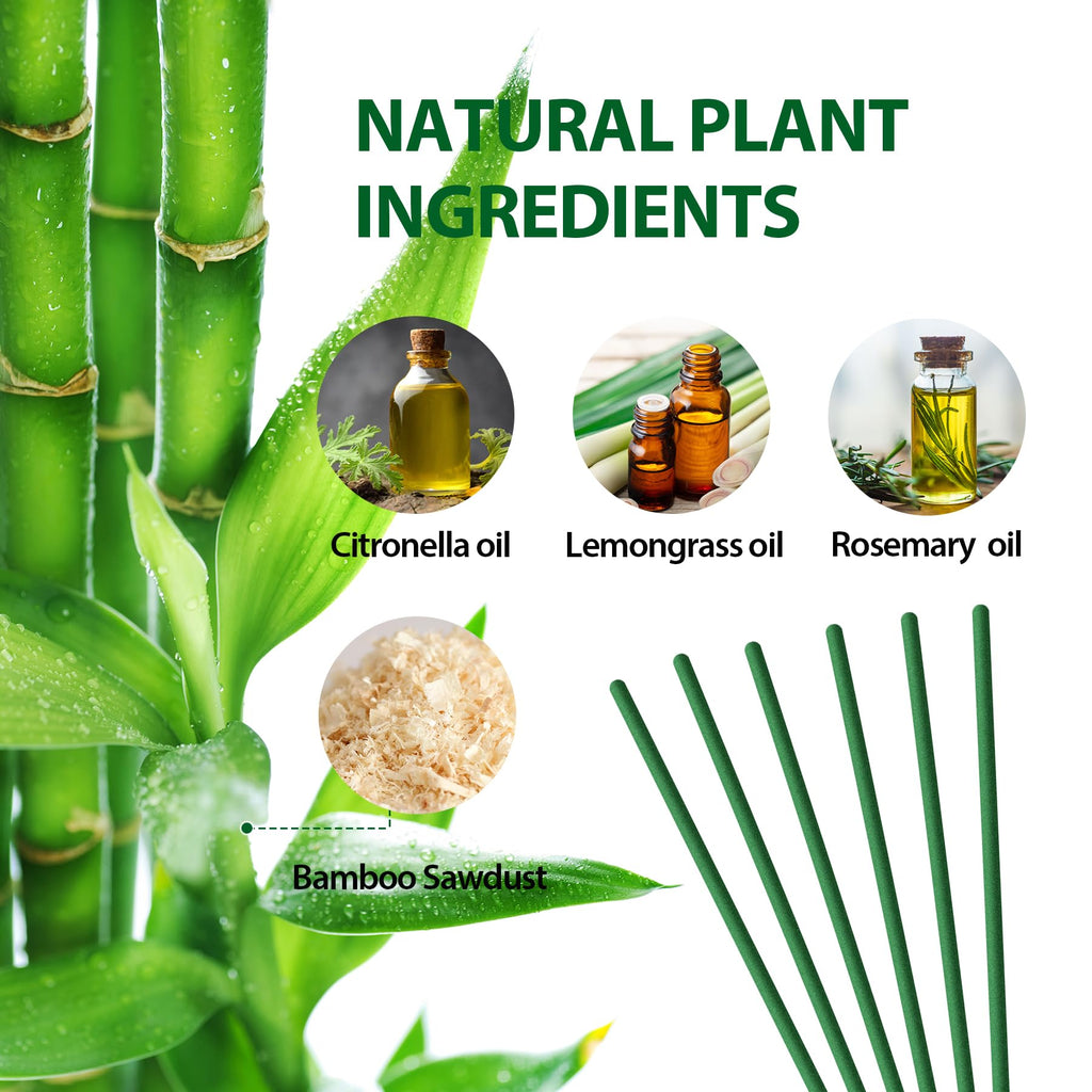 Mosquito Repellent Incense Sticks with Citronella Oil, 120 Count Q24077