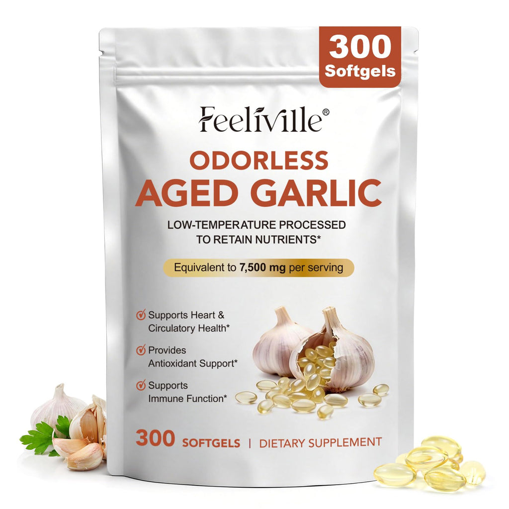 7500mg Odorless Garlic Capsules 300 Softgels P24646