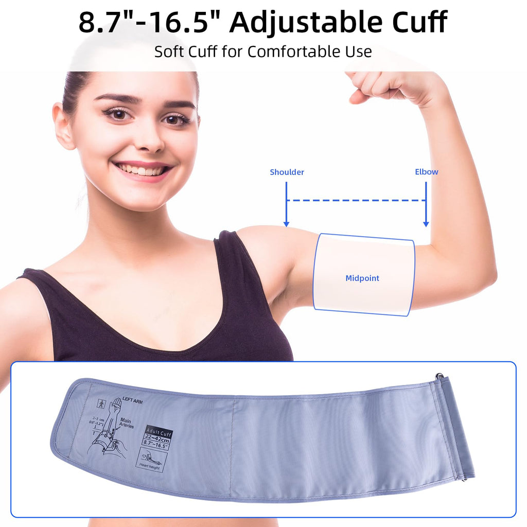 Automatic Upper Arm Blood Pressure Monitor with Adjustable Cuff L11395