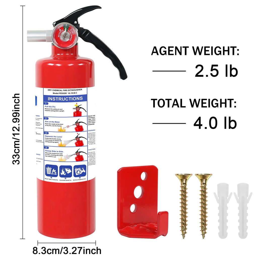 2.5lb ABC Dry Chemical Fire Extinguisher N687