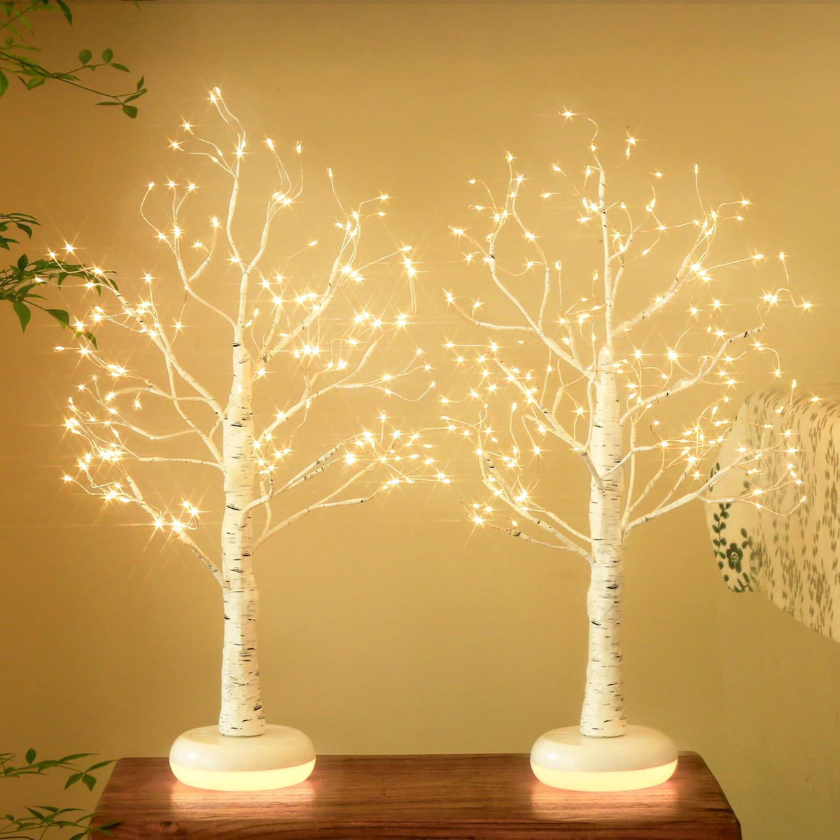 Birch Tree with Lights L46912