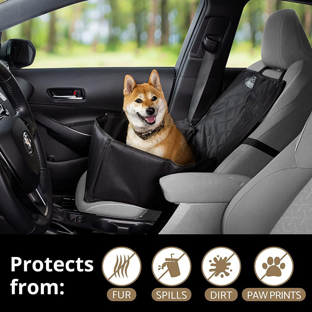 Waterproof 2-in-1 Pet Booster Seat Dog Car Seat Protector O8664