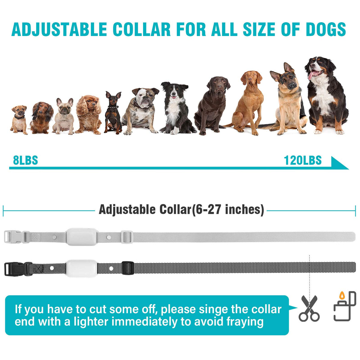 Waterproof Rechargeable Electric Dog Training Collar with Remote U28430