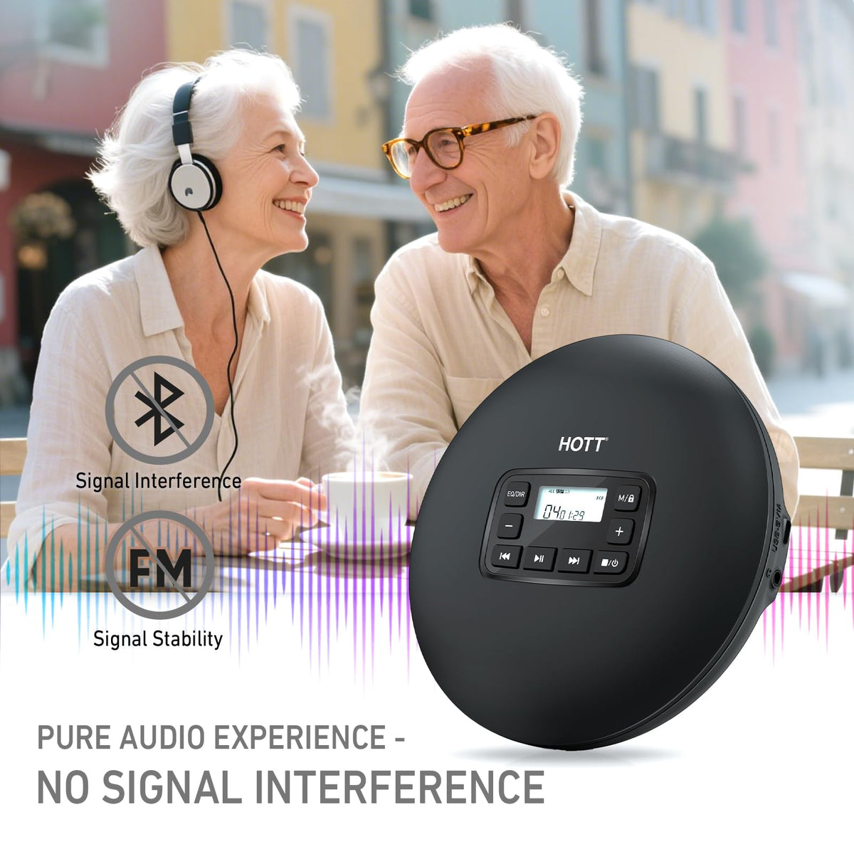 Portable CD Player with Anti-Skip Protection R126192