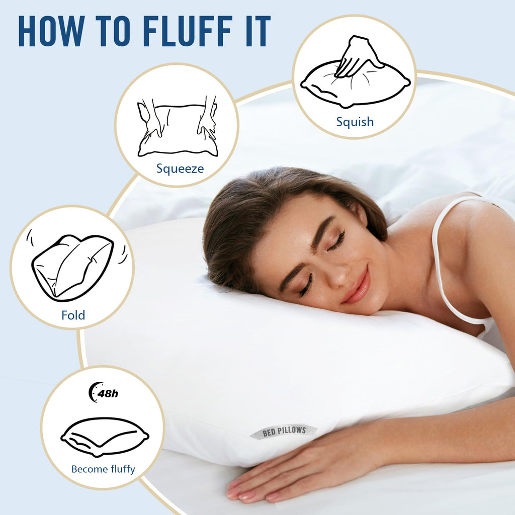 King Size 2 Pack Bed Pillows R964617