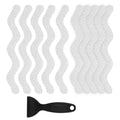 24 PCS Anti Slip Shower Stickers with Scraper T857026