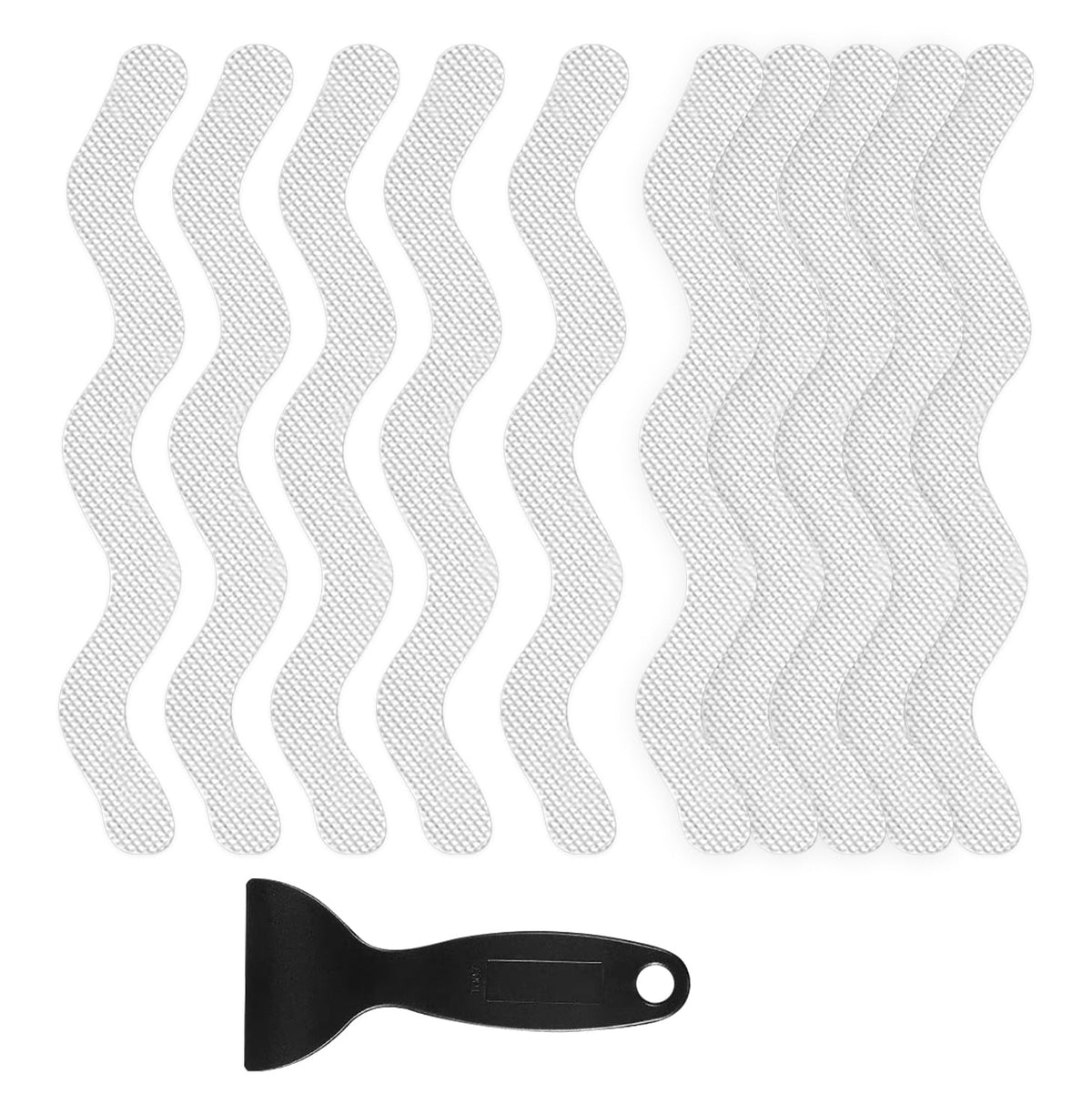 24 PCS Anti Slip Shower Stickers with Scraper T857026
