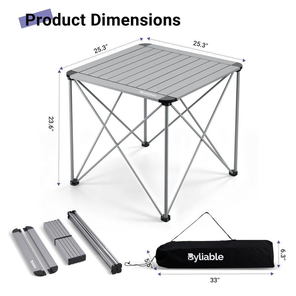 Camping Square Folding Aluminum Table A5141