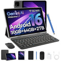 Black 10.1 inch Android 16 Tablet with Keyboard N913216