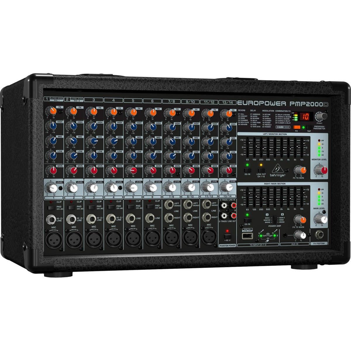 2000-Watt 14-Channel Powered Mixer O910119