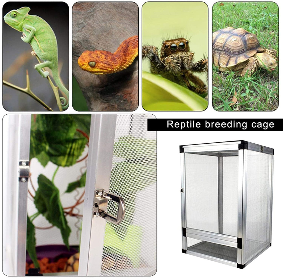 20X20X30cm Aluminum Mesh Reptile Cage Y97040