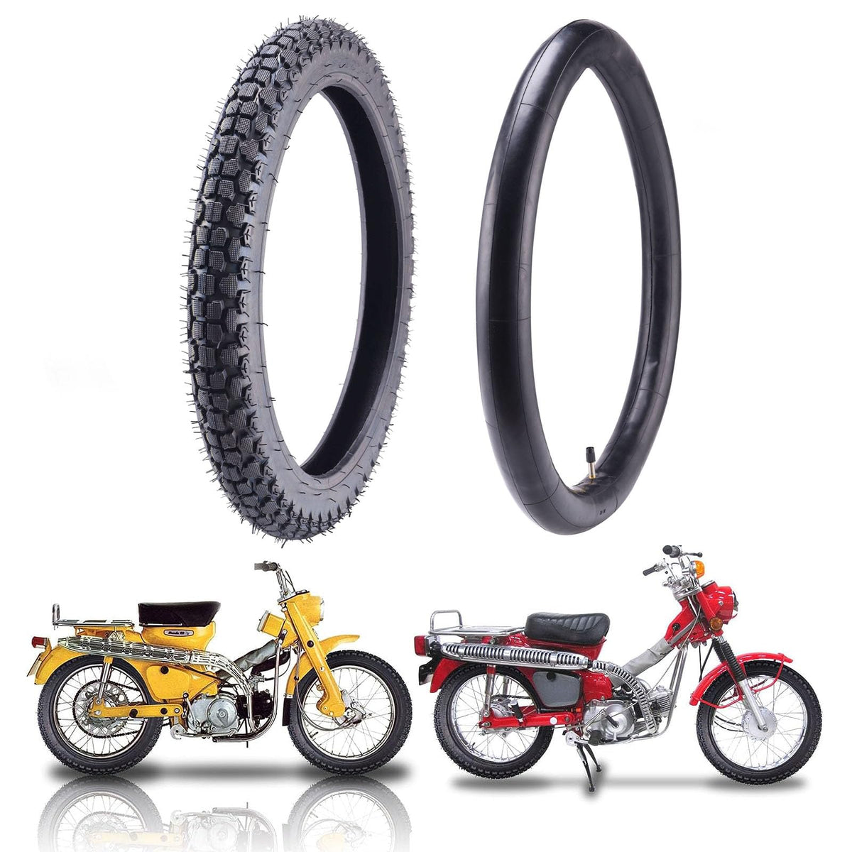 2.50/2.75-17 Motorcycle Tire and Inner Tube J82426