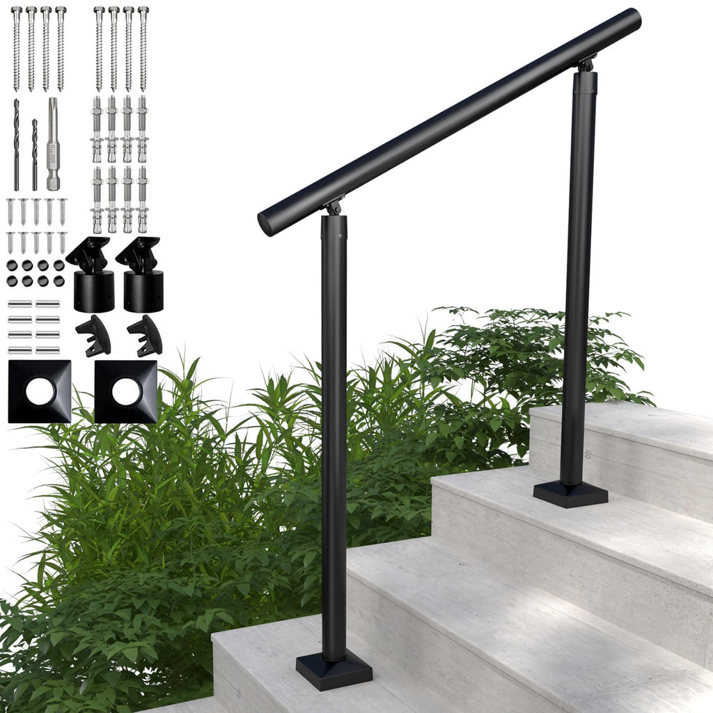 Aluminum Round Handrail for Steps & Stairs, 3ft W88015