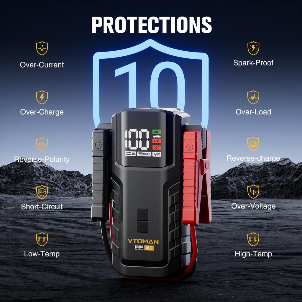 6000A LiFePO4 Portable Jump Starter V28469
