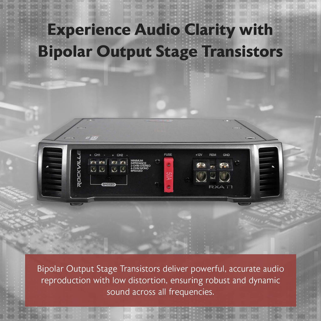 2-Channel Class A/B Car Amplifier 1500W Peak W9913
