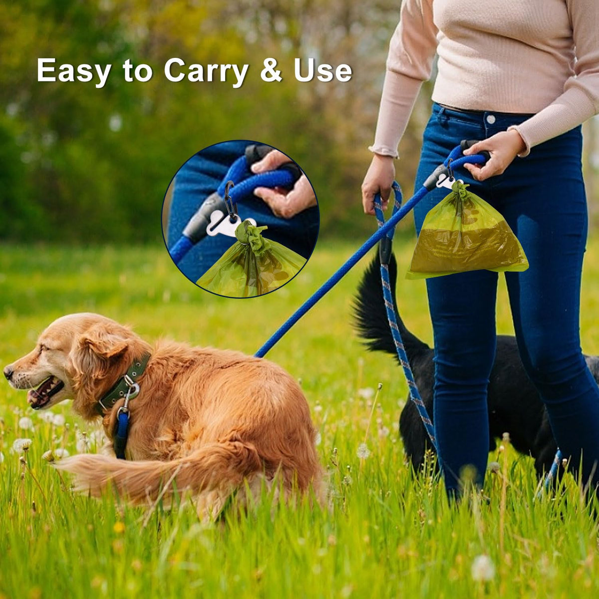 Dog Poop Bag Holder Leash Clip Dispenser P5625
