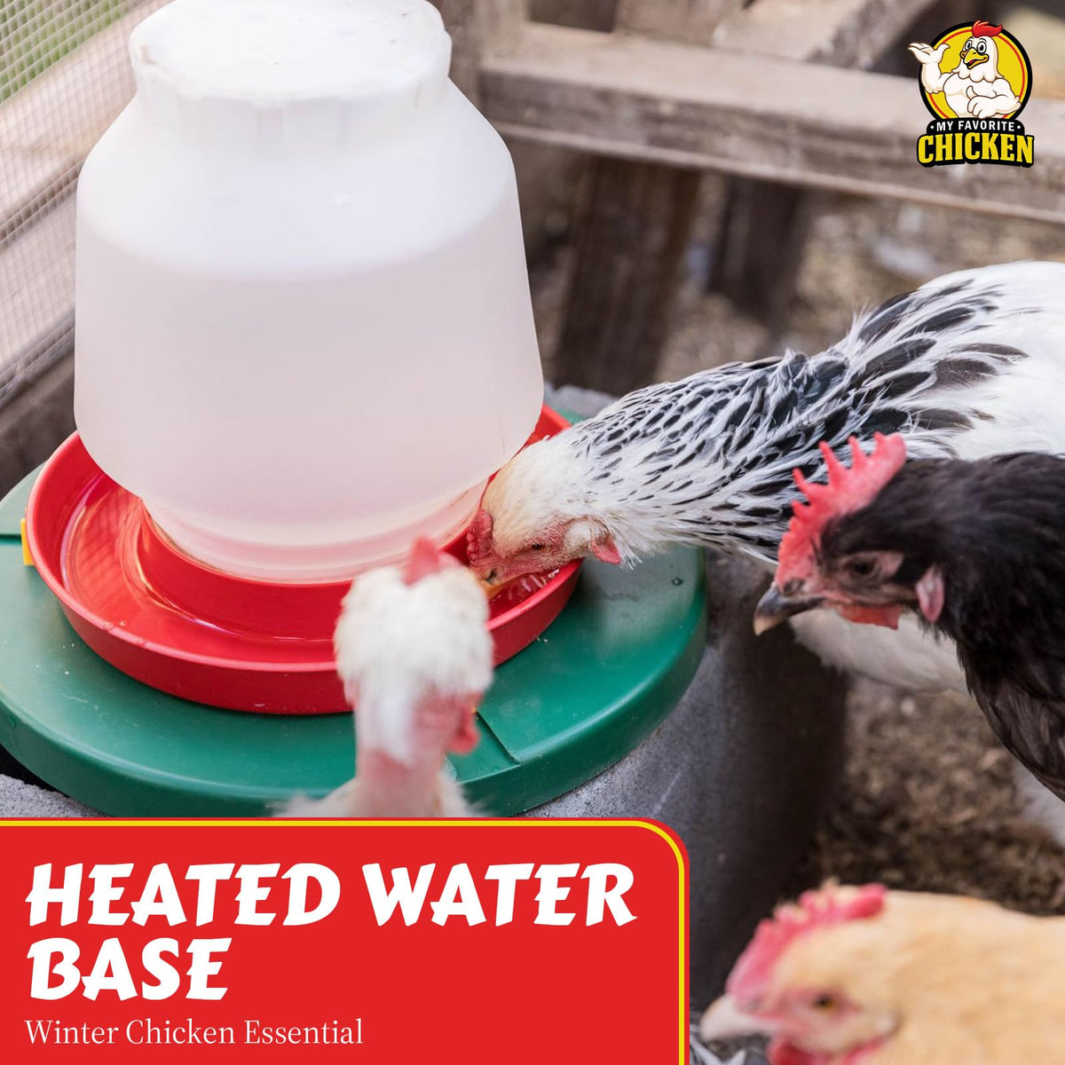 28W Heated Poultry Waterer Base T838527