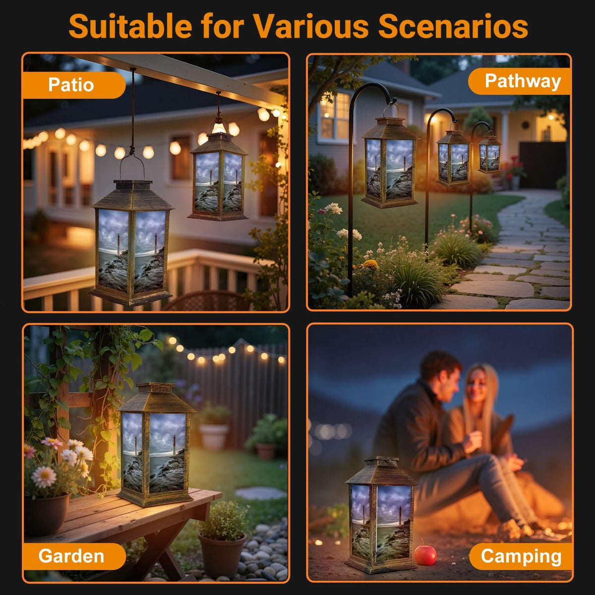 Waterproof LED Solar Lantern V76105