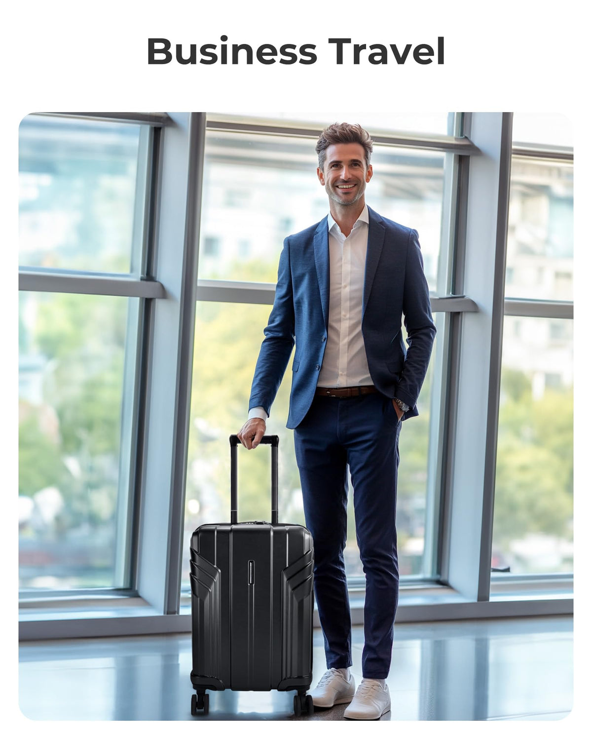 Expandable Carry On Luggage 22x14x9 Black X91111