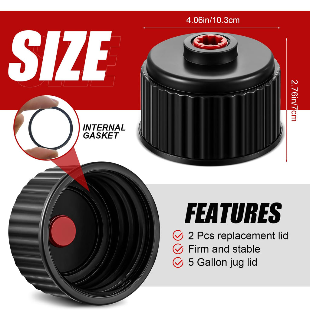 4 Pcs Fuel Jug Cap Replacement with Hose Kit A4222