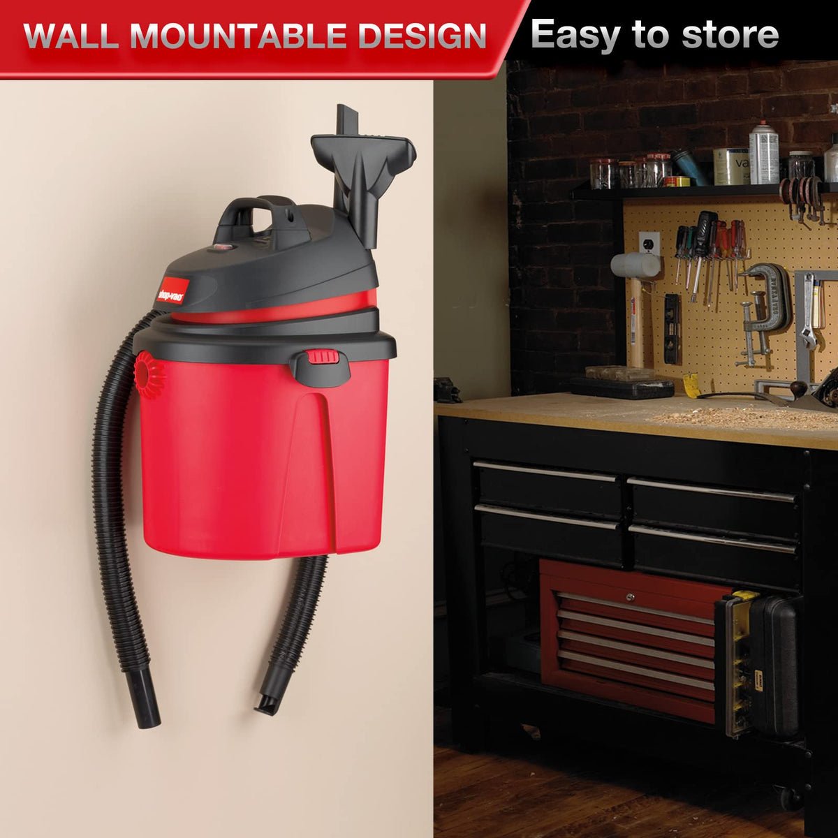 4 Gallon 4.0 Peak HP Wet/Dry Vacuum U88405