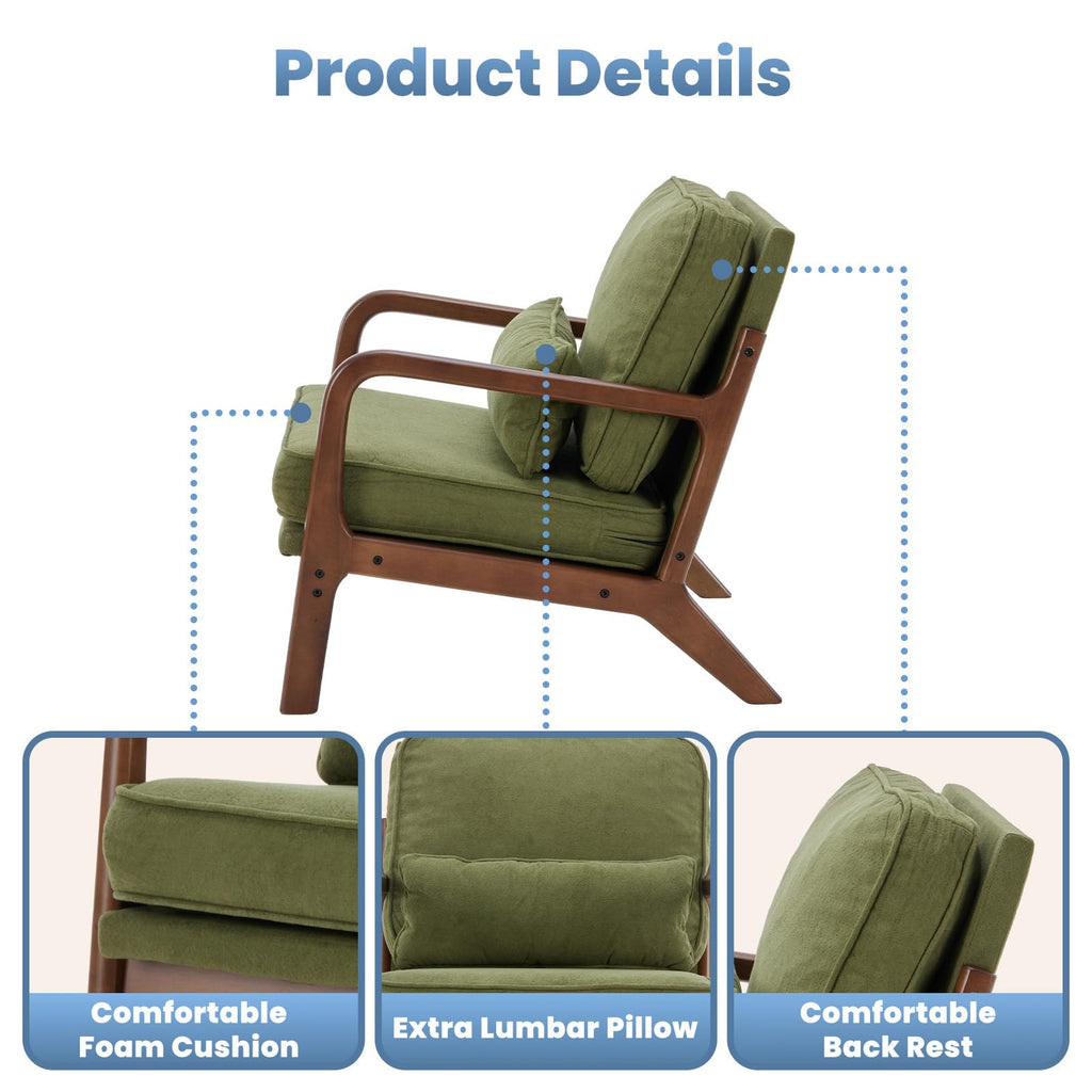Mid Century Accent Chairs Set of 2 F50675
