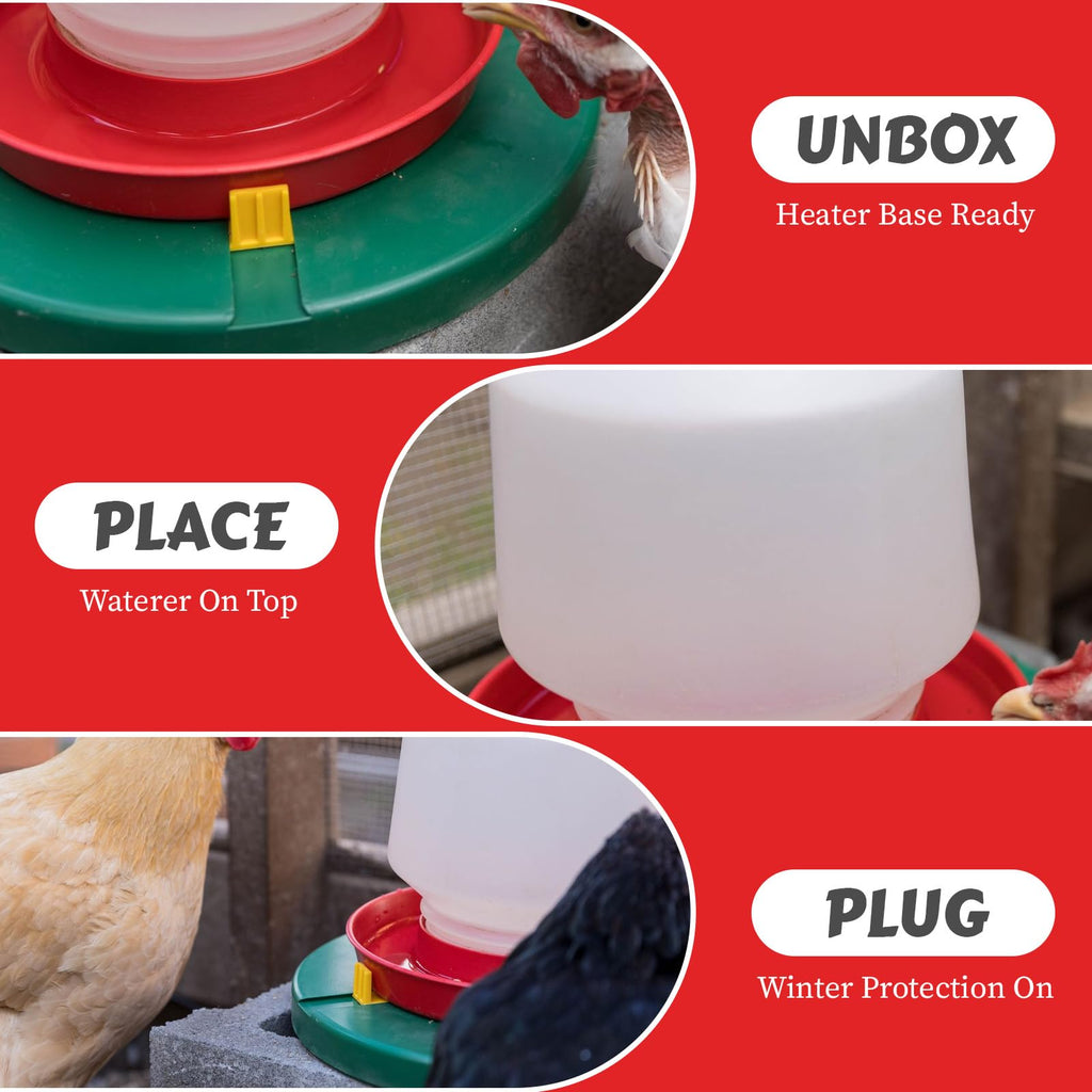 28W Heated Poultry Waterer Base T838527