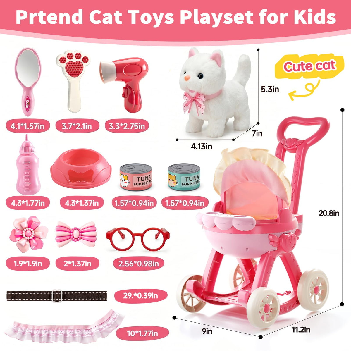 15PCS Cat Toys Playset E866905
