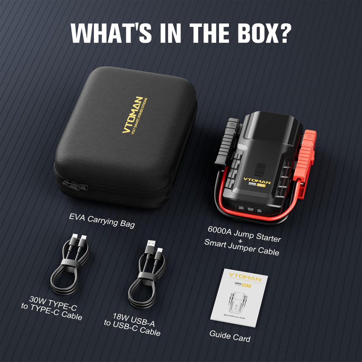 6000A LiFePO4 Portable Jump Starter V28469