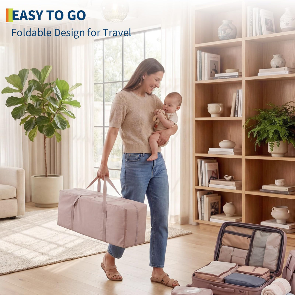 4 in 1 Pack and Play with Bassinet, Changing Table, Playpen and Carry Bag S123