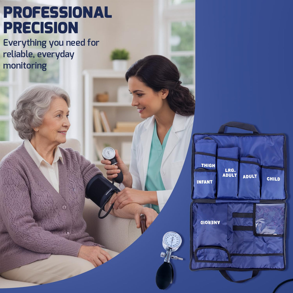 Manual Blood Pressure Monitor Set with 5 Cuffs K385