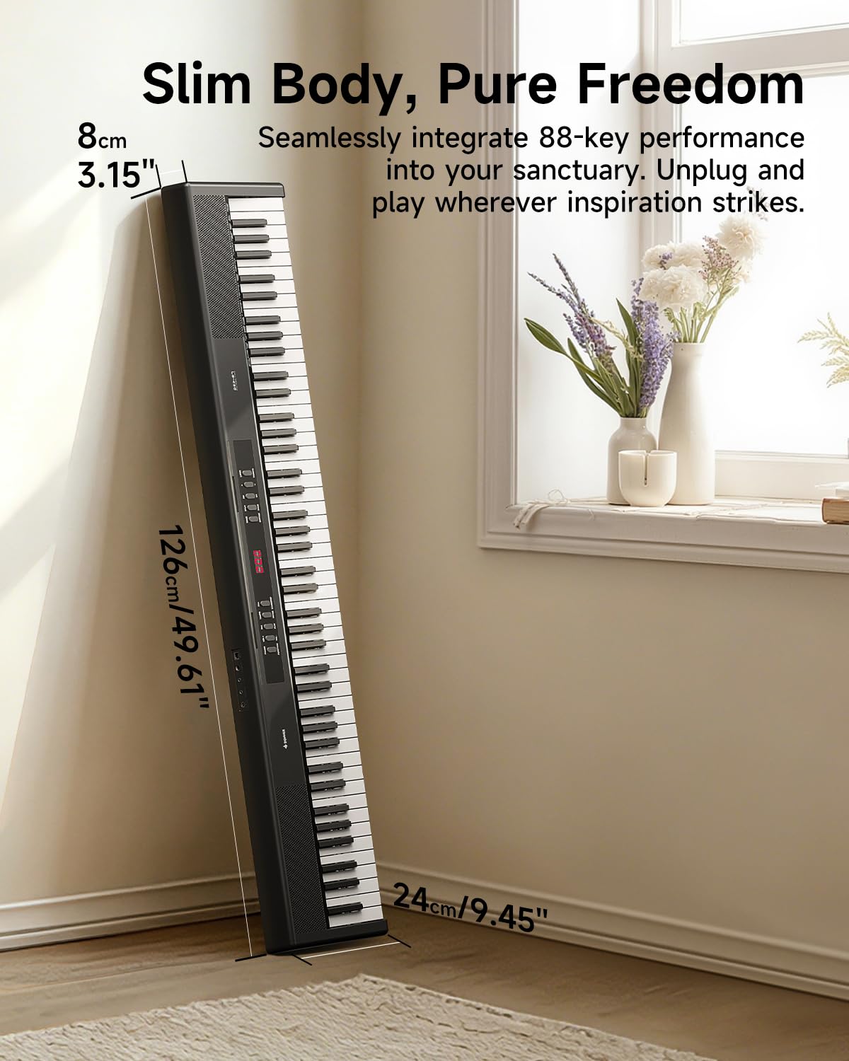 88 Key Semi-Weighted Digital Piano with Carry Bag L2535