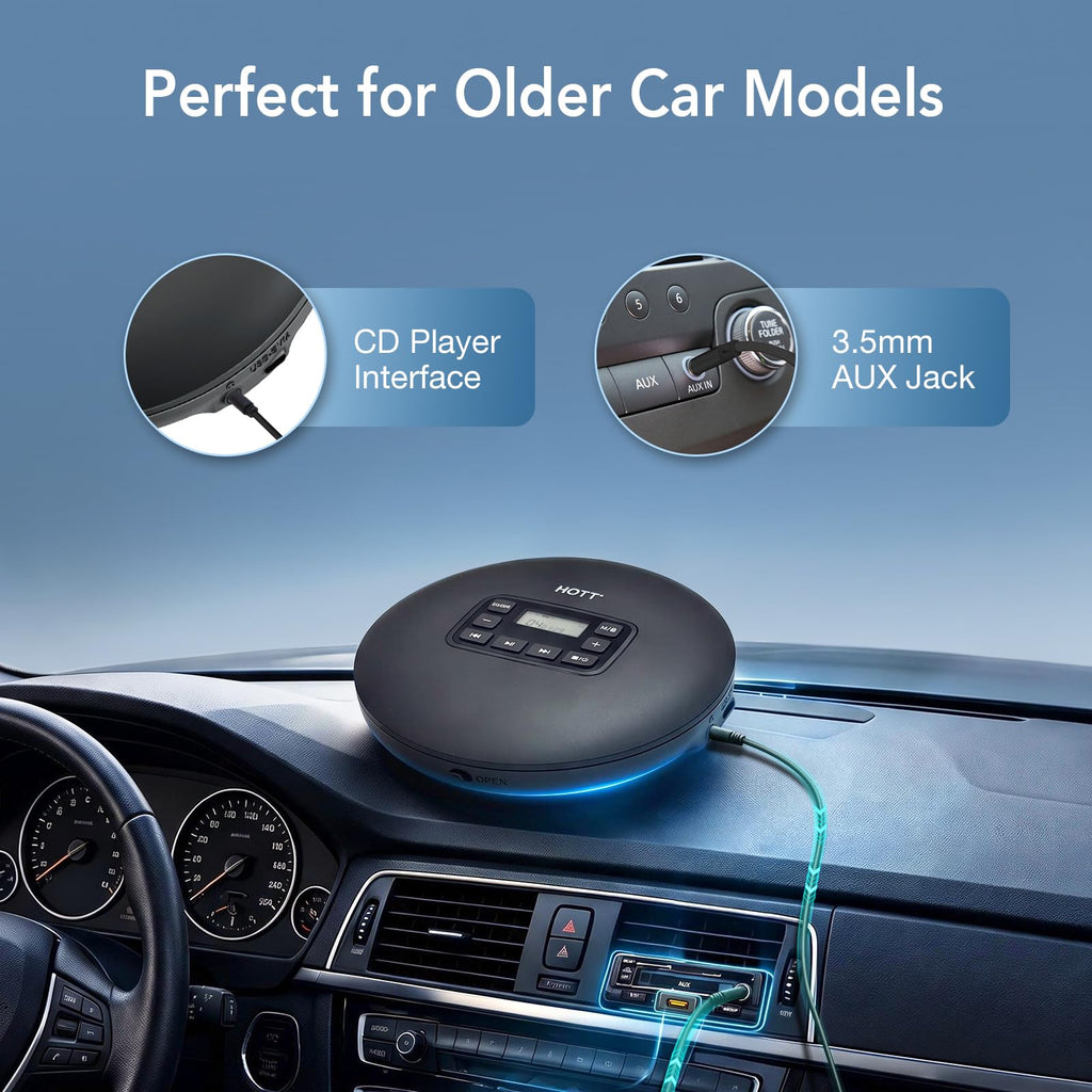 Portable CD Player with Anti-Skip Protection R126192