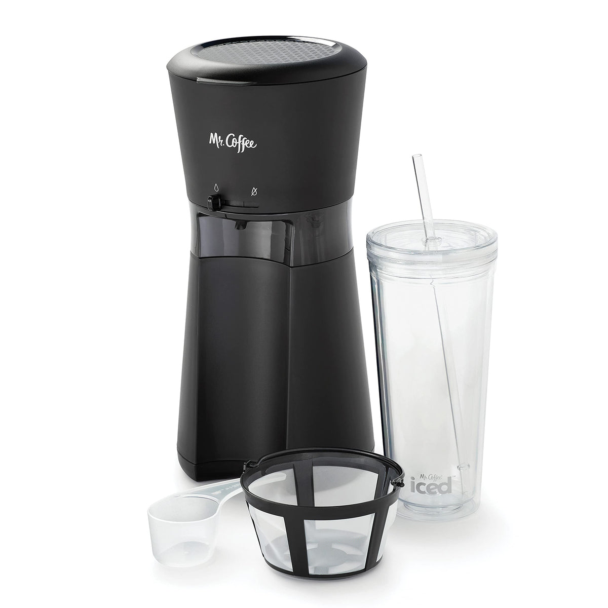 Single Serve Iced Coffee Maker with 22-Ounce Tumbler and Reusable Filter Q673384