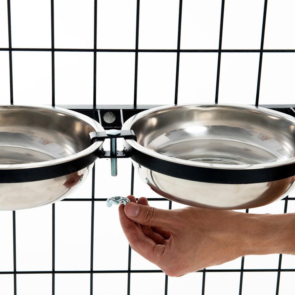 Stainless Steel Double Pet Bowls O3321