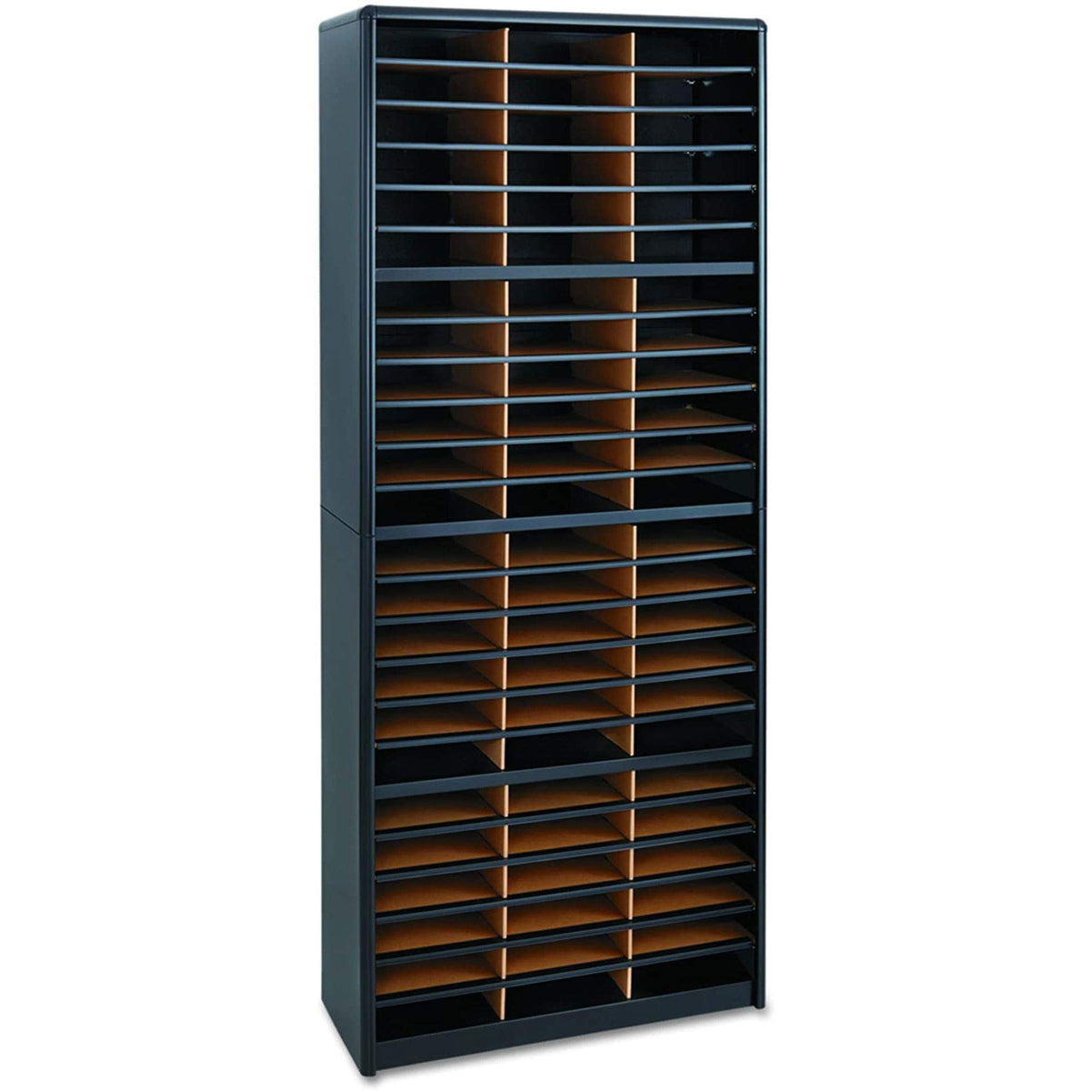 72 Compartment Black Literature Organizer A360217